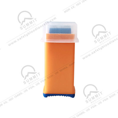 Agulha de lance de segurança ultra afiada 21G com profundidade de perfuração 2,2 mm