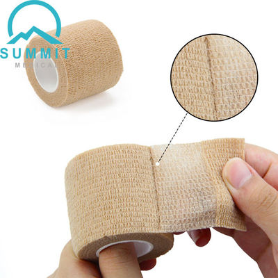 O envoltório 2 da atadura de Tan Color Nonwoven Self Adherent avança X 5 jardas