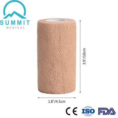 4 polegadas X 5 jardas autoadesivo não tecido de Tan Elastic Cohesive Bandage