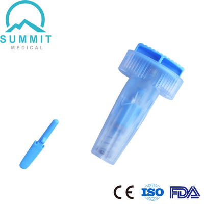 Lanceta estéril 28G 1.6mm da tecla para o teste da glicemia