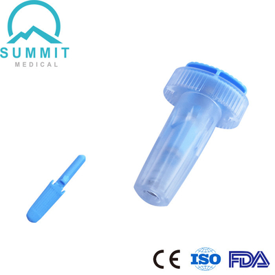 Lanceta estéril 28G 1.6mm da tecla para o teste da glicemia