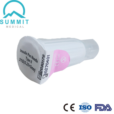 Insulina retrátil Pen Needle 31G 5mm da segurança com travamento do sistema para Max Protection