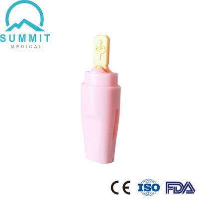 Agulha de lance de segurança auto-retrátil com gama esterilizada 21G 2,2 mm amarelo