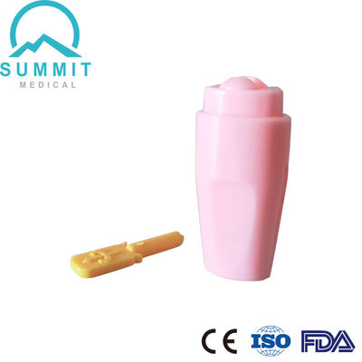 Agulha de lance de segurança auto-retrátil com gama esterilizada 21G 2,2 mm amarelo