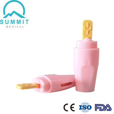 Lancet Automático Estéril com Agulha Retrátil Totalmente Oculta, 21G 2.2mm
