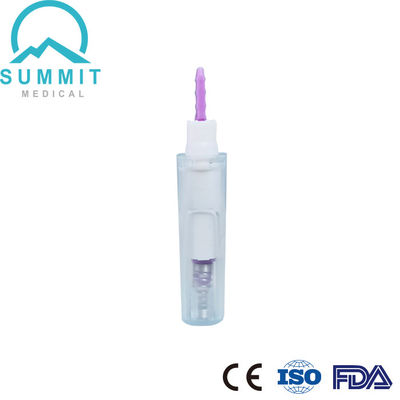 Agulha de segurança de lance estéril descartável 28G com profundidade de penetração de 1,8 mm