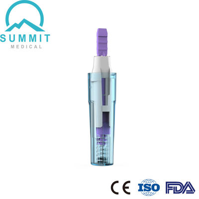 Agulha de segurança de lance estéril descartável 28G com profundidade de penetração de 1,8 mm