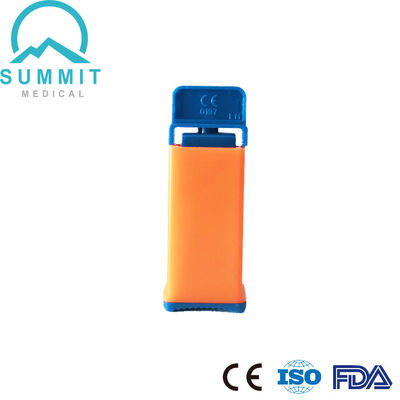 Dispositivo de Lançamento Automático de Uso Único de Segurança Lança de Sangue 21G 2,2 mm Laranja