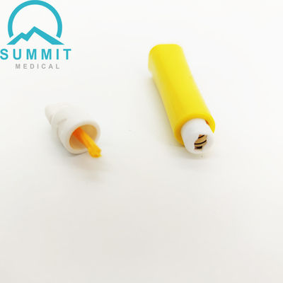 Lancet de Segurança de Uso Único 21G 2.2mm Para Teste Rápido Amarelo 100 por Caixa