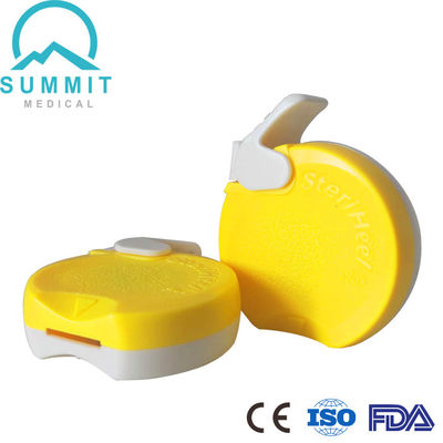 SteriHeel Plus Heel Lancet para recém-nascidos 1.0mm*2.5mm, Amarelo, 50 peças por caixa