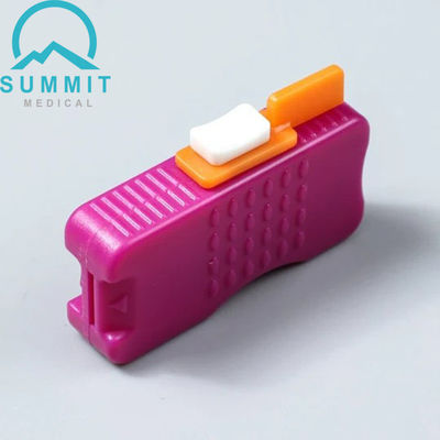 Micro Lâmina de varredura de calcanhar Bastão de segurança Lança 0,85 mm * 1,75 mm, roxo