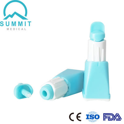 Lancetas de sangue de segurança automática 23G com 3 profundidades 1,3 mm, 1,8 mm, 2,3 mm