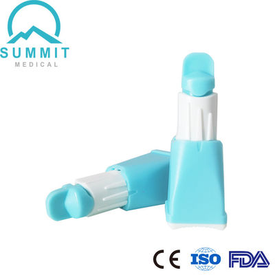 Lancetas de sangue de segurança automática 23G com 3 profundidades 1,3 mm, 1,8 mm, 2,3 mm