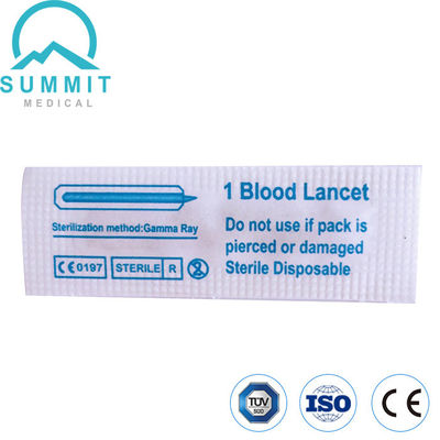 Lanceta de sangue de aço inoxidável da picada estéril do dedo com CE