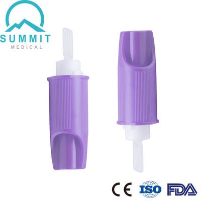 Dispositivo retrátil da lanceta do toque macio com roxo da ativação 30G 1.4mm da pressão