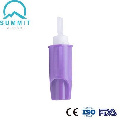 Dispositivo retrátil da lanceta do toque macio com roxo da ativação 30G 1.4mm da pressão