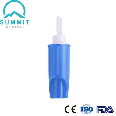 Lanceta conveniente da segurança da coleção do sangue com luz cirúrgica da lâmina 21G 2.2mm - azul