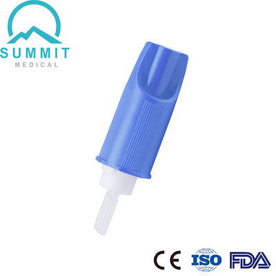 Lanceta conveniente da segurança da coleção do sangue com luz cirúrgica da lâmina 21G 2.2mm - azul