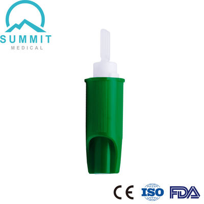 Lancetas verdes da segurança da incisão do salto de 21G 1.8mm para a análise de sangue pediátrica
