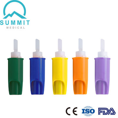 lancetas de sangue Retractile da segurança de 21G 23G 26G 28G 30G auto micro para o teste rápido