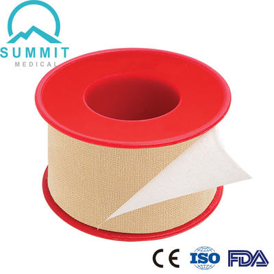 Micropore Tan Surgical Tape Plastic Spool do tecido de algodão 50mm