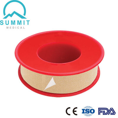 Micropore Tan Surgical Tape Plastic Spool do tecido de algodão 50mm