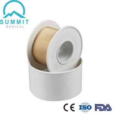2.5cmX5m Tan Silk Surgical Adhesive Plaster com carretel plástico