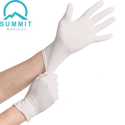 as luvas descartáveis médicas do exame de 0.08mm, pulverizam luvas cirúrgicas do látex estéril livre