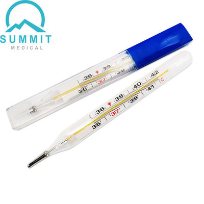 Termômetros de vidro Mercury Thermometers Medium Size clínico da axila oral do hospital