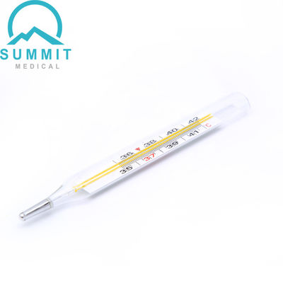 Termômetros de vidro Mercury Thermometers Medium Size clínico da axila oral do hospital
