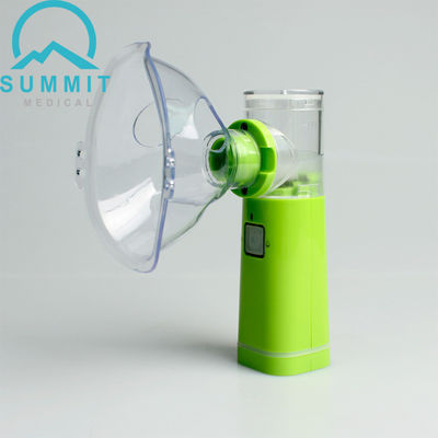 Uso Mesh Nebulizers portátil da casa, inalador ultrassônico verde da asma do Nebulizer