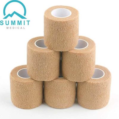 O envoltório 2 da atadura de Tan Color Nonwoven Self Adherent avança X 5 jardas