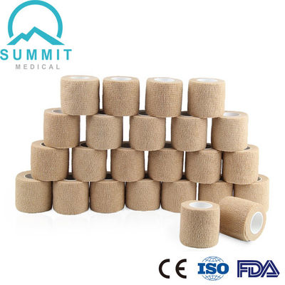 O envoltório 2 da atadura de Tan Color Nonwoven Self Adherent avança X 5 jardas