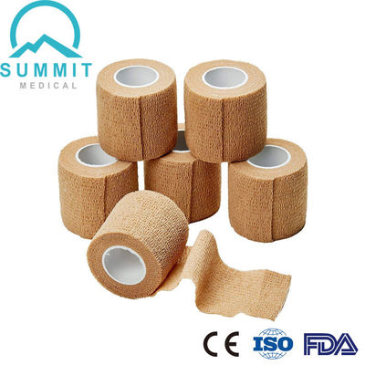 Atadura coesiva elástica 5cmx4.5m não tecida Hypoallergenic autoadesiva