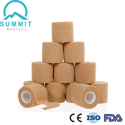 Atadura coesiva elástica 5cmx4.5m não tecida Hypoallergenic autoadesiva