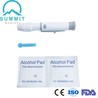 Profundidade de penetração médica de Pen Lancing Device With 6 da lanceta para o uso do diabético