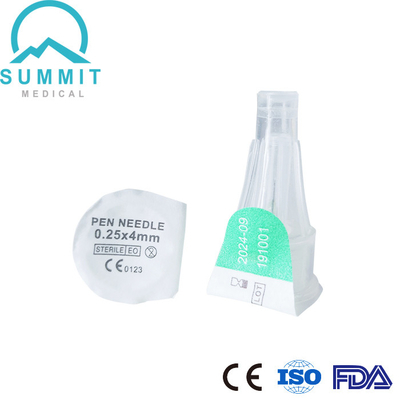 agulhas de Pen Needles Disposable Insulin Injection da insulina 31G 0.25*4mm verdes