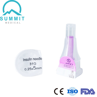 Agulhas da insulina do diabético com Pen Needles Ultra-fino para a injeção confortável 31G 5mm da insulina