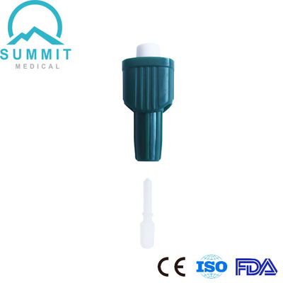 A lanceta superior da proteção contra incêndios para in vitro os diagnósticos, 21G 1.8mm, tecla ativou