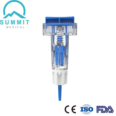 Agulha ajustável da lanceta 28G da segurança da profundidade com 3 profundidades de 1.2mm 1.4mm 1.8mm