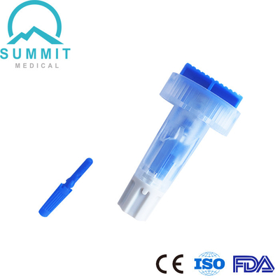 Agulha ajustável da lanceta 28G da segurança da profundidade com 3 profundidades de 1.2mm 1.4mm 1.8mm
