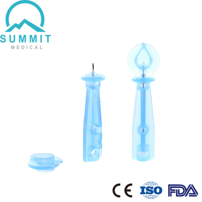 lanceta superior da torção do tamanho 30G para o azul transparente Lancing do dispositivo