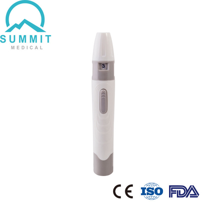 Lanceta de sangue Lancing indolor Pen With do dispositivo 5 profundidades ajustáveis
