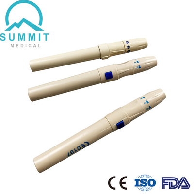 Testes ajustáveis de Pen Finger Pricker For Blood da lanceta de sangue de 5 profundidades
