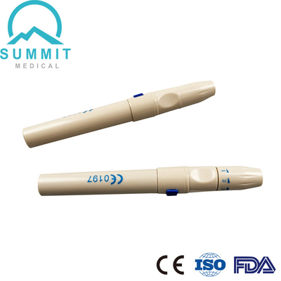 Testes ajustáveis de Pen Finger Pricker For Blood da lanceta de sangue de 5 profundidades