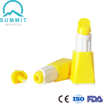 Lanceta de sangue 26G da segurança com 3 profundidades 1.3mm 1.8mm 2.3mm para diagnósticos do sangue
