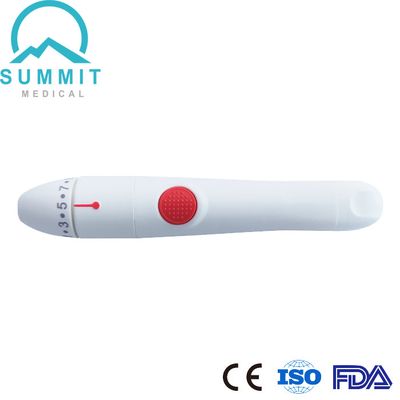 Lanceta de sangue ajustável Pen Finger Pricking Lancing Device de 10 profundidades auto