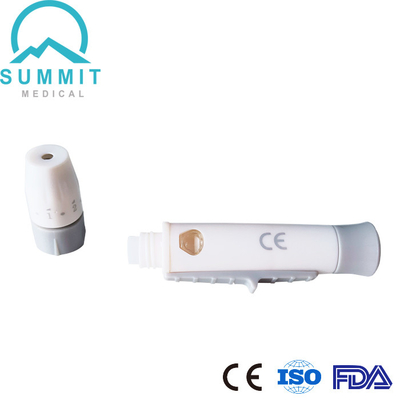 Lanceta de sangue Lancing automática Pen With Ejetor do dispositivo de 10 ajustes da profundidade