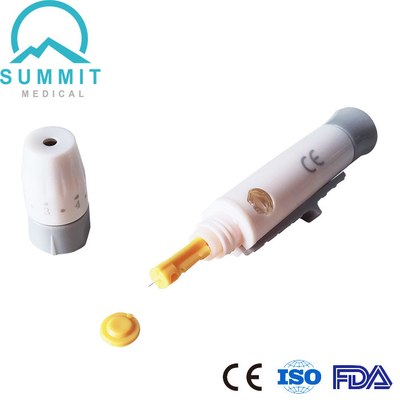 Mini Universal Pen Blood Lancet com 10 profundidades ajustáveis