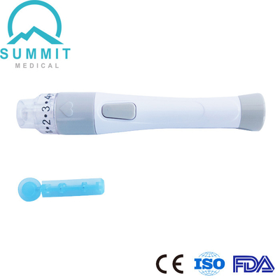 Agulha clara Pen For Blood Collection de Glucometer do tampão protetor